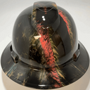 Full Brim Hard Hat Hydro Dipped WAVY GRUNGE AMERICAN FLAG