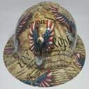 Full Brim Hard Hat Hydro Dipped SECOND AMMENDMENT EAGLE