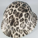 Full Brim Hard Hat Hydro Dipped LEOPARD FUR