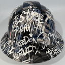 Full Brim Hard Hat Custom Hydro Dipped NEW ENGLAND PATRIOTS INSPIRE CHANGE