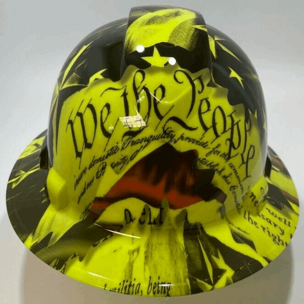 Full Brim Hi Vis Hard Hat Hydro Dipped We The People