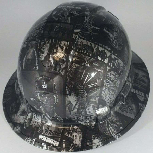 Full Brim Hard Hat Hydro Dipped THE WALKING DEAD