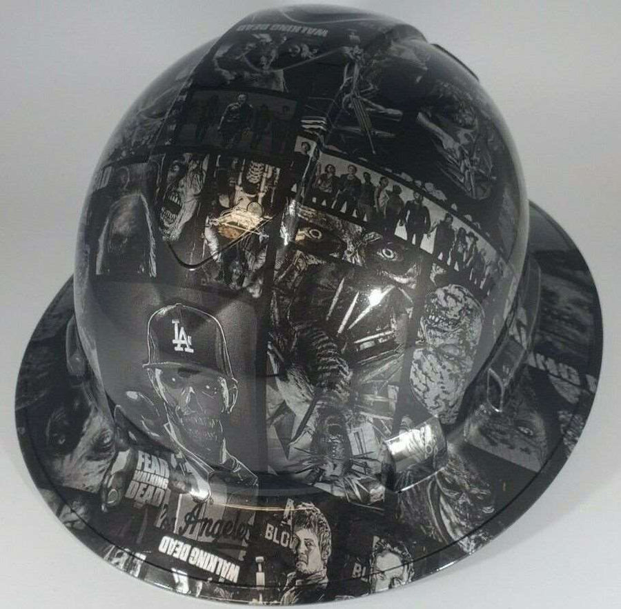 Full Brim Hard Hat Hydro Dipped THE WALKING DEAD