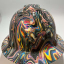 Full Brim Hard Hat Hydro Dipped Metallic Swirl