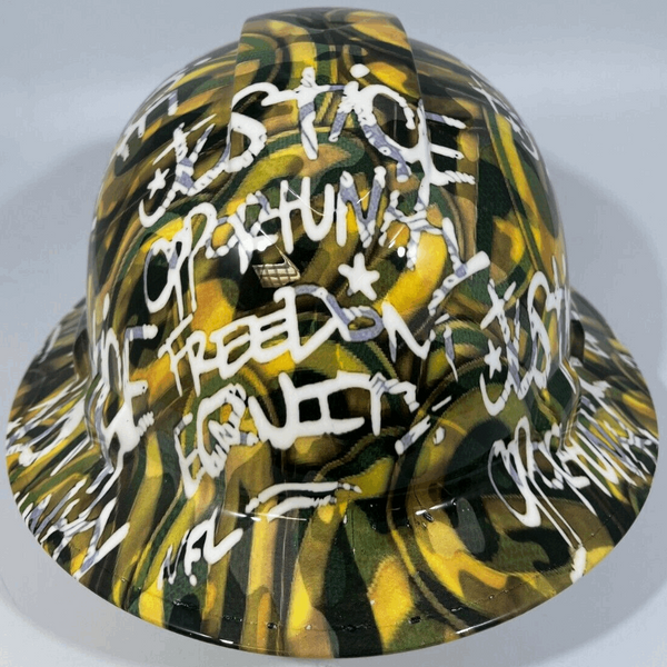 Full Brim Hard Hat Custom Hydro Dipped GREEN BAY PACKERS INSPIRE CHANGE