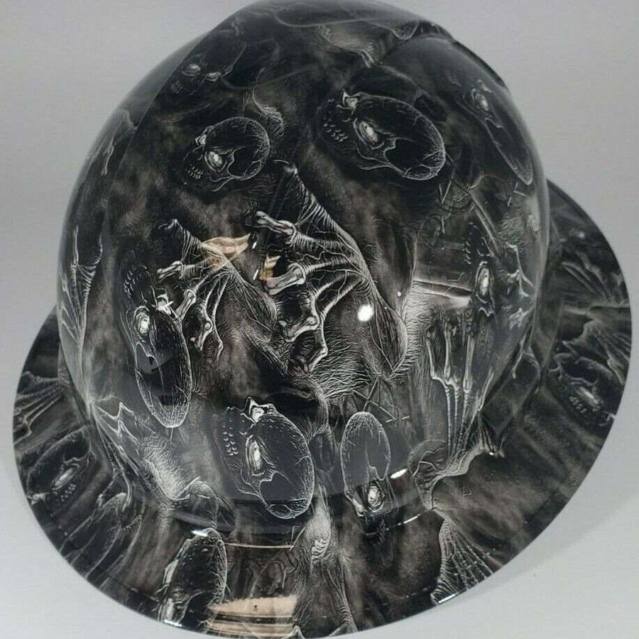 Full Brim Hard Hat Hydro Dipped BOOGEYMAN