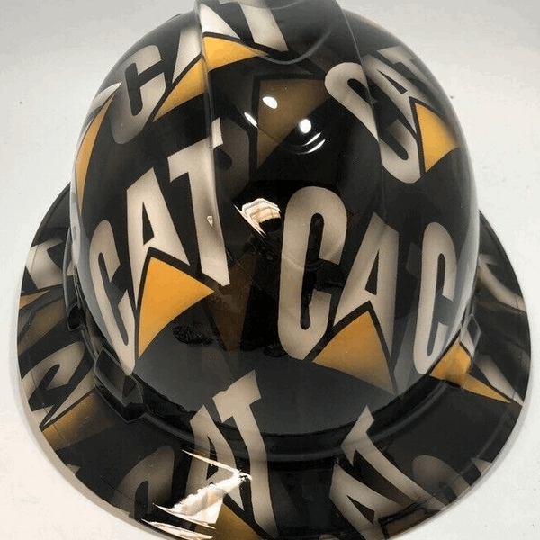 Full Brim Hard Hat Hydro Dipped CAT