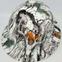 Full Brim Hard Hat Hydro Dipped SNOW BUCK CAMO