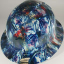 Full Brim Hard Hat Hydro Dipped UNCLE SAM
