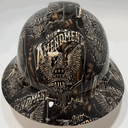 Full Brim Hard Hat Hydro Dipped RIGHT TO BEAR ARMS 2ND AMENDMENT