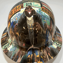 Full Brim Hard Hat Hydro Dipped NOTORIOUS BIG. Biggie