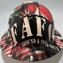 Full Brim Hard Hat Hydro Dipped MEXICAN PRIDE FAFO LMTD