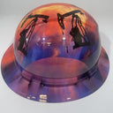 Full Brim Hard Hat Hydro Dipped Texas Flag Oil Rigs