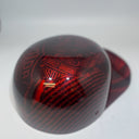 Baseball Cap Style Motorcycle Helmet Whiskey Fire Carbon Fiber Harley