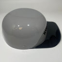 Baseball Cap Style Motorcycle Helmet Billiard Grey w/ Black Bill Bar and Shield