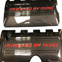 Custom Hydro Dipped Carbon Fiber 2011+ Mustang Powered By Ford Race Red Coil Covers
