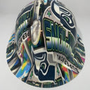 Full Brim Hard Hat Hydro Dipped Seahawks Super Bowl Champions