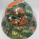 Full Brim Hard Hat Hydro Dipped Miami Hurricanes