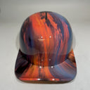 Baseball Cap Style Motorcycle Helmet Three Crosses Sunset