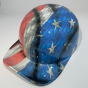 Baseball Cap Style Motorcycle Helmet Carbon American Flag