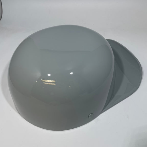 Baseball Cap Style Motorcycle Helmet Billiard Grey