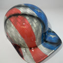 Baseball Cap Style Motorcycle Helmet Carbon American Flag