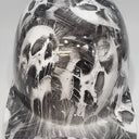 Baseball Cap Style Motorcycle Helmet Melting Skulls
