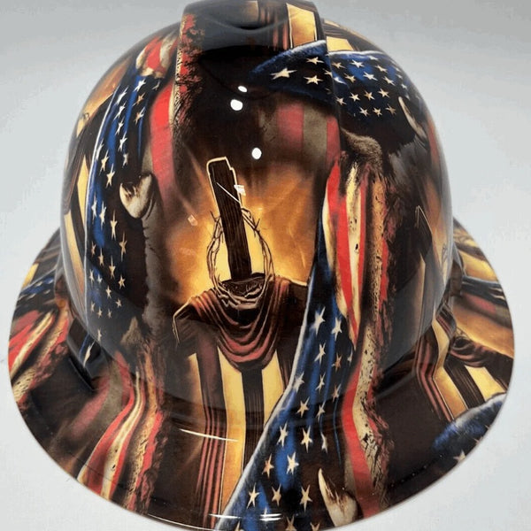 Full Brim Hard Hat Hydro Dipped Christian Revealed