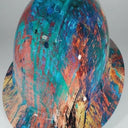 Full Brim Hard Hat Hydro Dipped ABSTRACT METAL