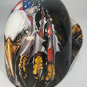 Baseball Cap Style Motorcycle Helmet RIPPING EAGLES