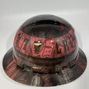 Full Brim Hard Hat Hydro Dipped ALABAMA CRIMSON TIDE BAMA ABSTRACT