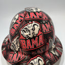 Full Brim Hard Hat Hydro Dipped ALABAMA CRIMSON TIDE Bama