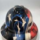 Full Brim Hard Hat Hydro Dipped AMERICAN PRIDE
