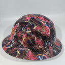 Full Brim Hard Hat Hydro Dipped ATLANTA BRAVES
