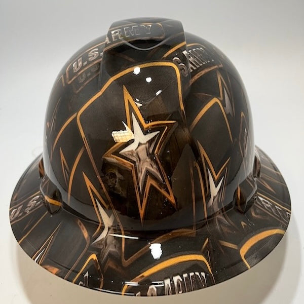 Full Brim Hard Hat Hydro Dipped Army