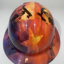 Full Brim Hard Hat Hydro Dipped Texas Flag Oil Rigs