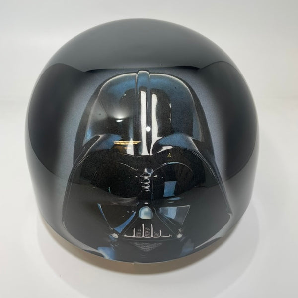 Baseball Cap Style Motorcycle Helmet Dark Vader