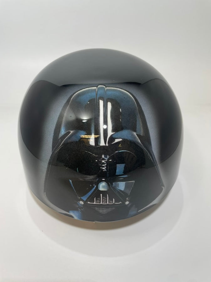 Baseball Cap Style Motorcycle Helmet Dark Vader