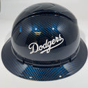 Full Brim Hard Hat Hydro Dipped Candy Blue Carbon LA Dodgers