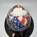 Full Brim Hard Hat Hydro Dipped BAD ASS AMERICAN FLAG EAGLE