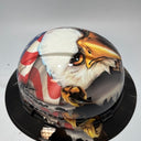 Full Brim Hard Hat Hydro Dipped BAD ASS AMERICAN FLAG EAGLE