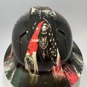 Full Brim Hard Hat Hydro Dipped BAD ASS MEXICAN AMERICAN