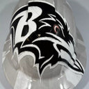 Full Brim Hard Hat Hydro Dipped BALTIMORE RAVENS SALUTE TO SERVICE EDITION