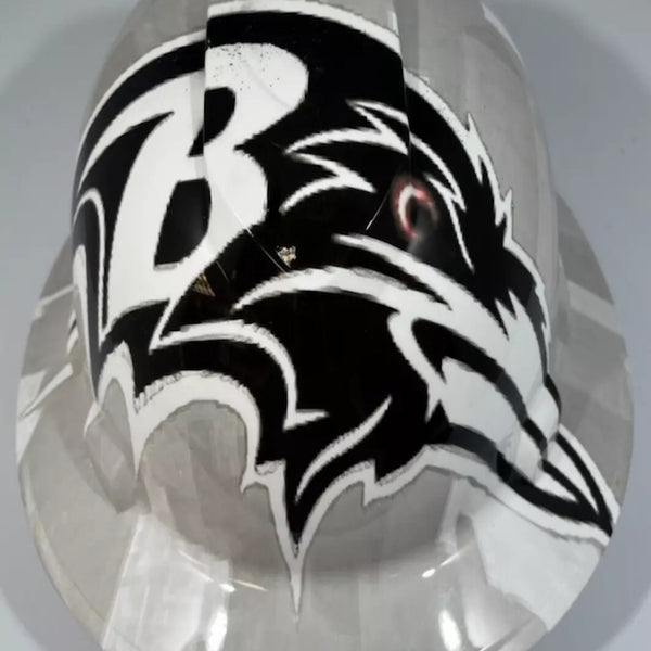 Full Brim Hard Hat Hydro Dipped BALTIMORE RAVENS SALUTE TO SERVICE EDITION