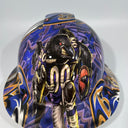Full Brim Hard Hat Custom Hydro Dipped BALTIMORE RAVENS