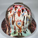Full Brim Hard Hat Hydro Dipped BIG RED MACHINE CINCINNATI
