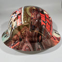 Full Brim Hard Hat Hydro Dipped BIG RED MACHINE CINCINNATI