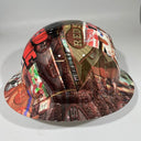 Full Brim Hard Hat Hydro Dipped BIG RED MACHINE CINCINNATI