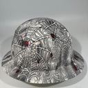 Full Brim Hard Hat Custom Hydro Dipped Black Widow Spider