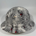 Full Brim Hard Hat Custom Hydro Dipped Black Widow Spider